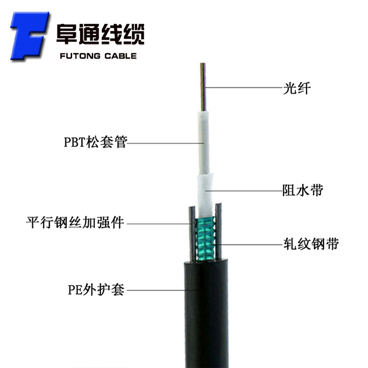 3单模光纤线缆室外中心束管式铠装光缆