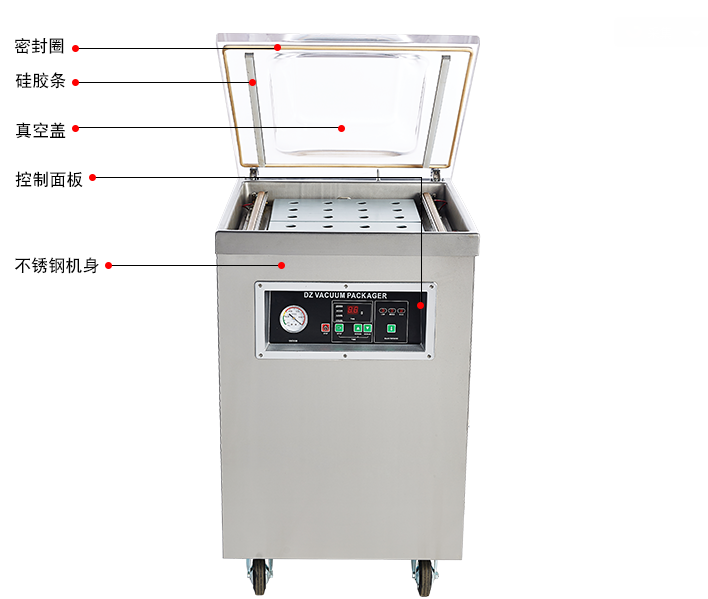 真空包装机 单室真空包装机 食品真空机 真空封口机厂家dz-400机械版