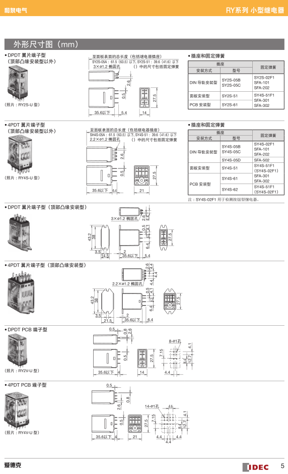 日本和泉继电器+RY系列+全国发货 RY2S-UL DC24V,RY4S-UL DC24V,RY2S-UL AC220V,RY4S-UL AC220-240