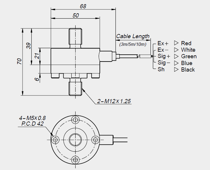 韩国CAS凯士MNT-500L,MNT-1tf,MNT-2tf称重传感器 MNT-500L,MNT-1tf,MNT-2tf