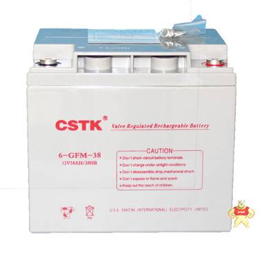 CSTK蓄电池12V38AH UPS电源 免维护铅酸 蓄电池 12V38AH电池 前程电源 