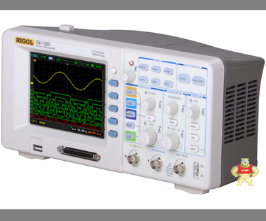 RIGOL普源DS1052E数字示波器真彩屏50M带宽双通道采样1GSa/s 