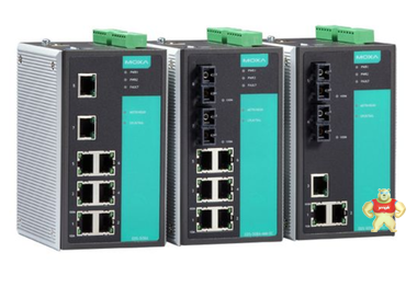 摩莎  MOXA EDS-305-M-SC-T 5口 聪明型即插即用工业以太网交换机 