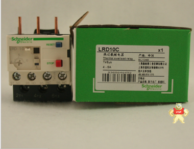 现货上海施耐德热继电器LRD-10C热过载继电器LRD10C 4-6A 