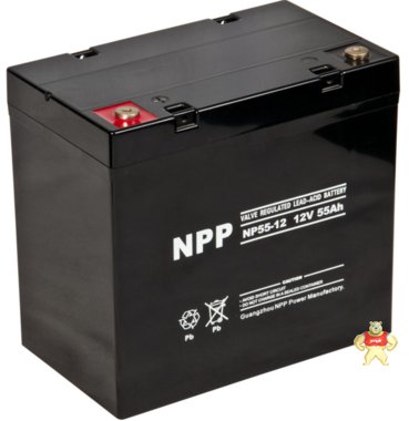 耐普蓄电池NP55-12 耐普12V55AH UPS蓄电池 免维护 质保三年 