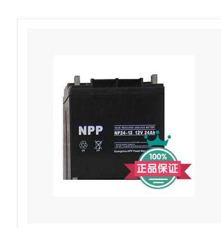 NPP耐普蓄电池NP24-12 耐普12V24AH免维护蓄电池 UPS蓄电池