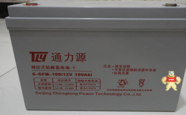 通力源蓄电池6-GFM-100厂销12V100AH铅酸蓄电池 