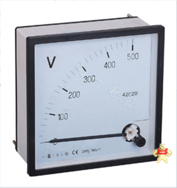 成套配电柜用厂家现货42C20-V 机械安装式指针直流电压测量仪表/大板表120*120 