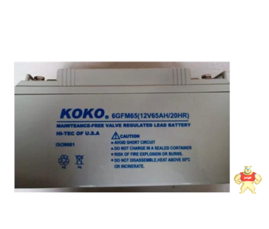 KOKO可可蓄电池6GFM65现货批发12V65AH厂销 