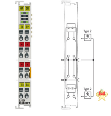 全新原装进口BECKHOFF EL1024 数字量输入端子模块