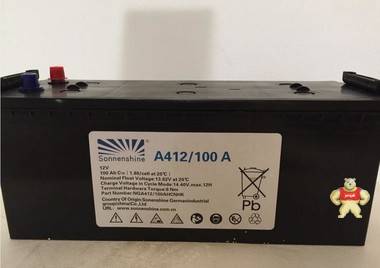 12v阳光蓄电池 德国阳光蓄电池A412/100A 