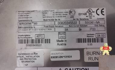 科尔摩根伺服驱动器 S30361-NA S30361-NA-SB 成色新 也可维修