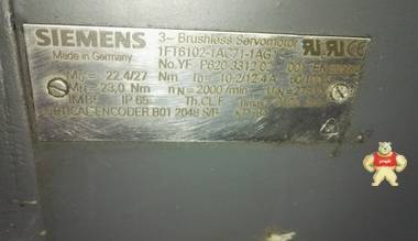 西门子伺服电机 1FT6102-1AC71-1AG1 也可维修 