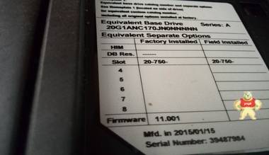 AB变频器 20G1ANC170JN0NNNNN 20G1ANC170AN0NNNNN 现货 也可维修