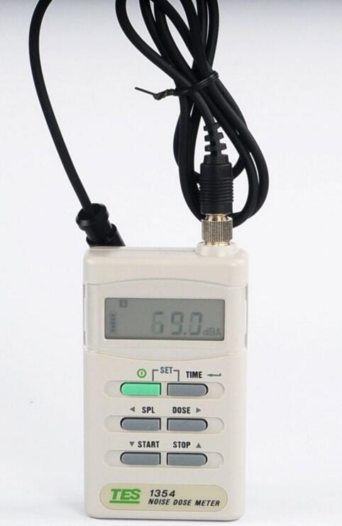 供应台湾泰仕TES-1354噪音剂量计70-140dBA准确度 ±1.5dB