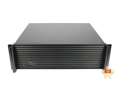 3U390L工控服务器机箱 前置铝面板4盘位存储短机箱 11硬盘位ATX主板390mm 