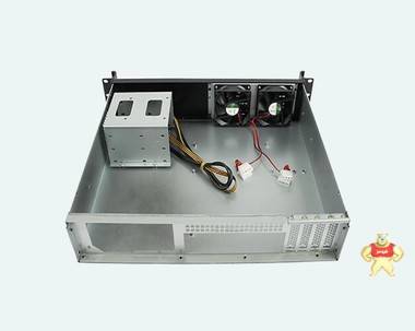 2U350L铝面板工业工控服务器机箱 2U机架式防火墙机箱小主板标准电源 350mm 