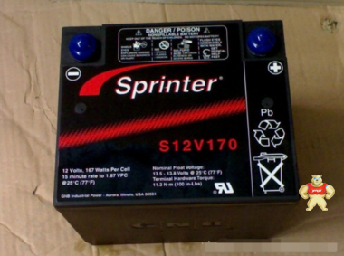 原装进口 美国GNB蓄电池 S12V370   Sprinter S系列 路盛电源 