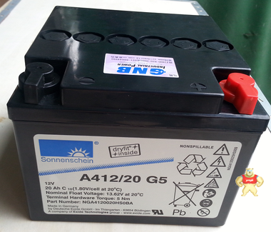 德国阳光蓄电池A412/20G5埃克塞德官方渠道供应 德国阳光12V20AH 蓄电池电源集成商 