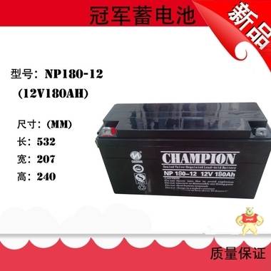 冠军蓄电池NP180-12 （12V18AH）新品-质量保证 路盛电源 