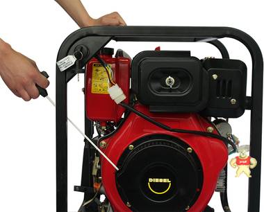 柴油机水泵3寸抽水机 高扬程压力大消防水泵 2寸3寸水泵电启动抽水机SHL30CG铃鹿品牌 