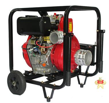 柴油机水泵3寸抽水机 高扬程压力大消防水泵 2寸3寸水泵电启动抽水机SHL30CG铃鹿品牌 