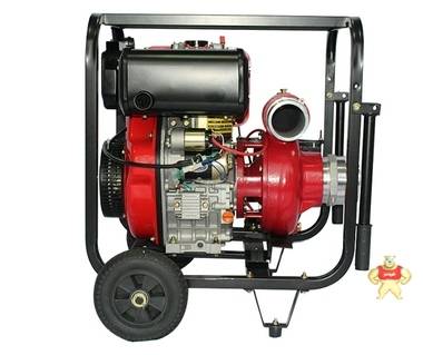铃鹿柴油4寸水泵 4寸柴油高压大流量抽水机 清水污水柴油机抽水泵SHL40CG型号 