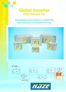 美国海志蓄电池HZY12-33/12V33AH 路盛电源 