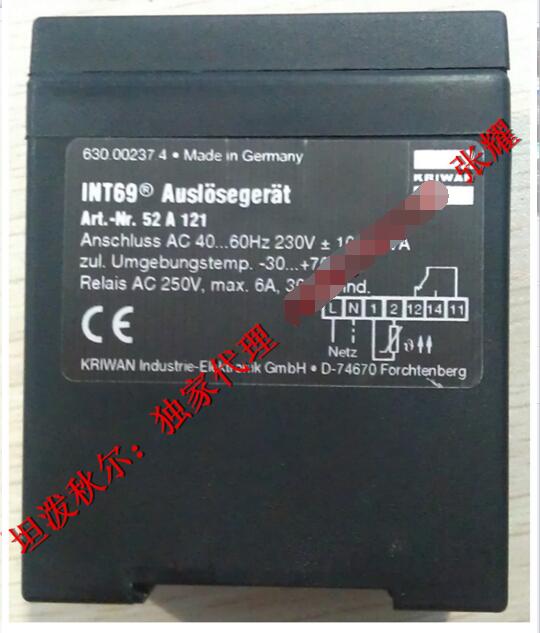 KRIWAN***代理 INT69电机保护器52A121带插卡槽