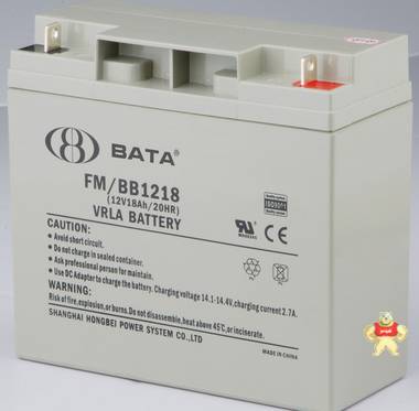 鸿贝蓄电池12V17AH鸿贝FM/BB1218太阳能路灯UPS/EPS电源安防应急 