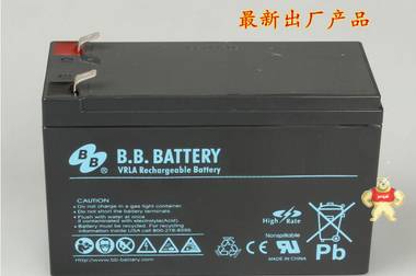 美美蓄电池12V38AH铅酸免维护BB蓄电池12V38AH BP40-12UPS电源用 