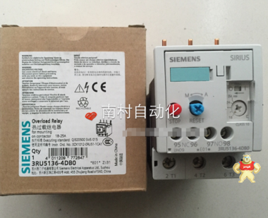 全新西门子 3RU5136-4DB0 18-25A 热继电器 原装现货 假一罚十 