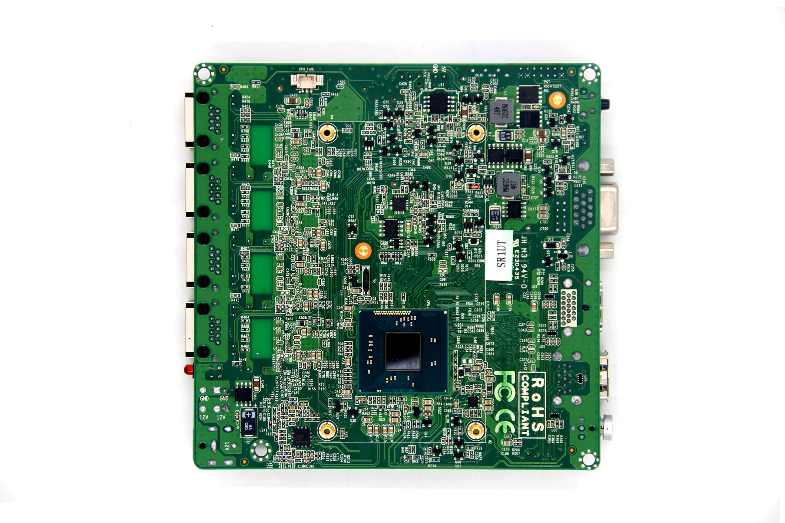 12*12cm j1900 四网口网安主板/板载32g emmc硬盘