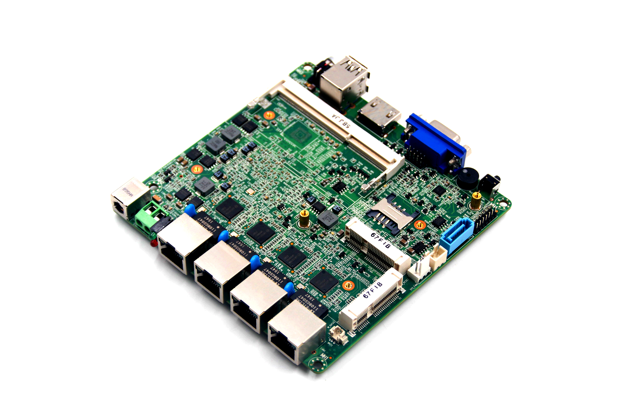 12*12cm j1900 四网口网安主板/板载32g emmc硬盘