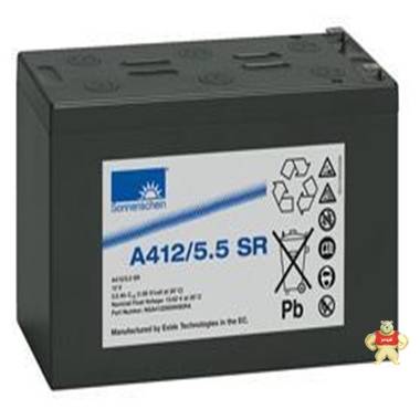 德国阳光蓄电池A412/5.5SR规格12V5.5AH储能蓄电池 
