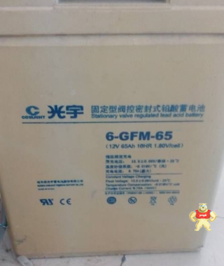 光宇蓄电池6-GFM-65 12V65AH 代理商 