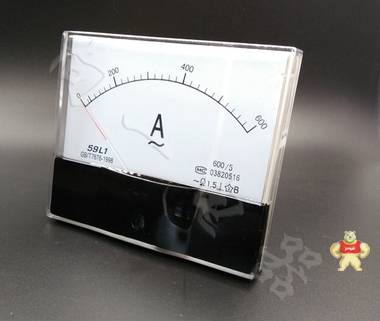 稳定可靠59L1-A指针安装式方形直角90℃电流测量仪表2500/5A 