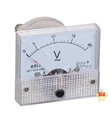 上海向一电器85L1指针安装式圆形开孔90℃伏特测量仪表分类 