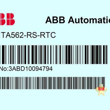 ABB CPU 附件 TA562-RS-RTC ABB授权代理商 ABB,PLC模块,TA562-RS-RTC,厦门,代理商