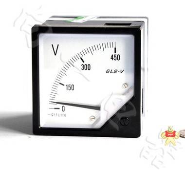 厂家直销6L2-V指针安装式AC直角90℃伏特测量仪表2/0.1kV 