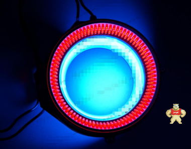 [二手]进口蓝、红双色LED环形组合光源 DC24/12V VPT-LDR-132B/R 