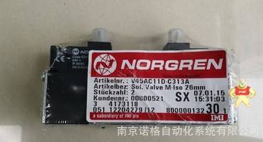 NORGREN电磁阀 V45AC11D-C313A  授权代理特价销售 