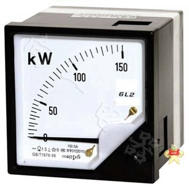 标准6L2-KW交流九十度单相有功功率机械表2.5MW 
