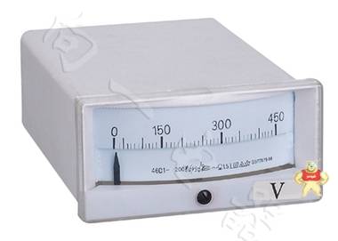 电力配电用46C1-V指针安装式直流直角90℃伏特测量仪表400V 