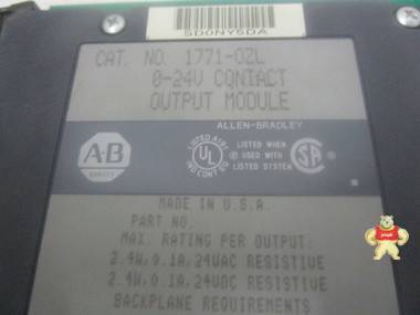 Allen-Bradley     1771-OZL     模块 智能自动化工控 