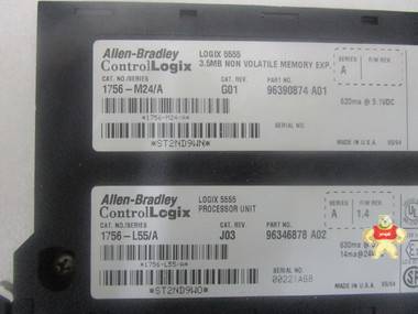 Allen-Bradley  1756-L55M24 A   PLC模块 智能自动化工控 