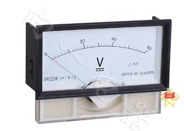 上海向一电器59C23-V指针安装式直流直角90℃电压测量仪表种类 