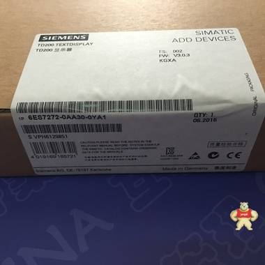 [现货]原装现货西门子文本TD200 6ES7 272-0AA30-0YA1 