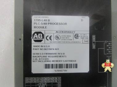 Allen-Bradley   1785-L40B    模块 智能自动化工控 