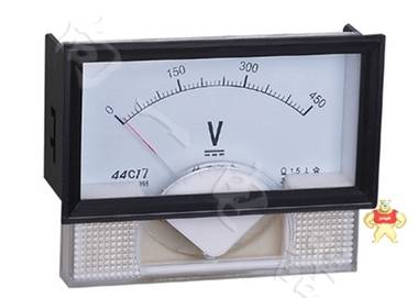 测量准确44C17-V指针安装式方形面板90℃伏特计图片 